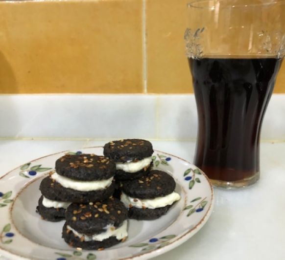 galletas de aceitunas rellenas de queso